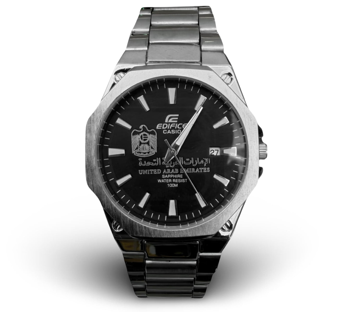 Casio Edifice Silver – Black Dial | UAE Edition