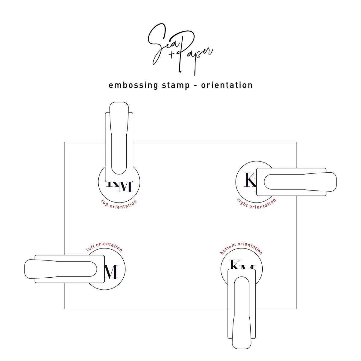 ختم معدني مخصص باسم، شعار، علامة تجارية أو تصميم شخصي – Custom Metal Embosser with Name, Logo, Brand or Personal Design