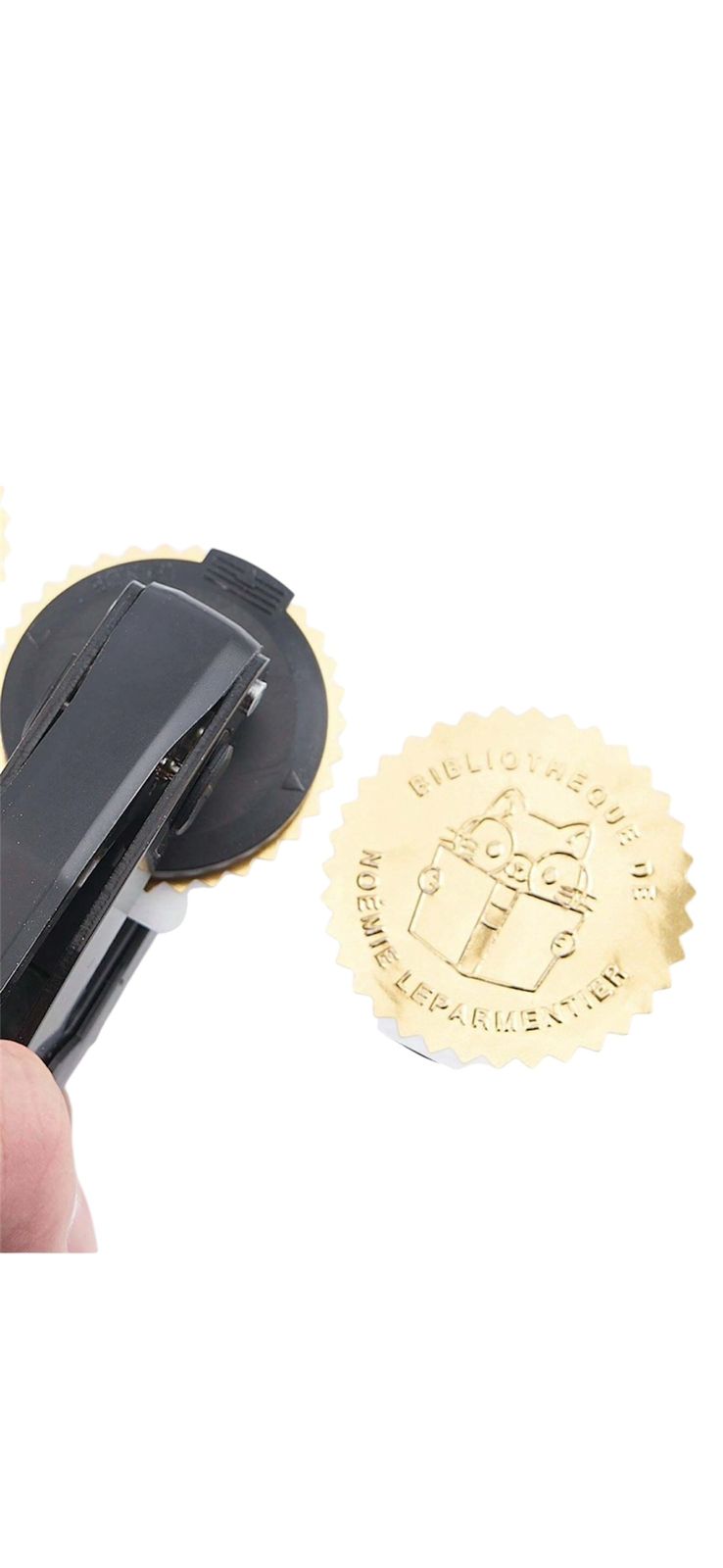 250pcs/Roll, Embossed Gold