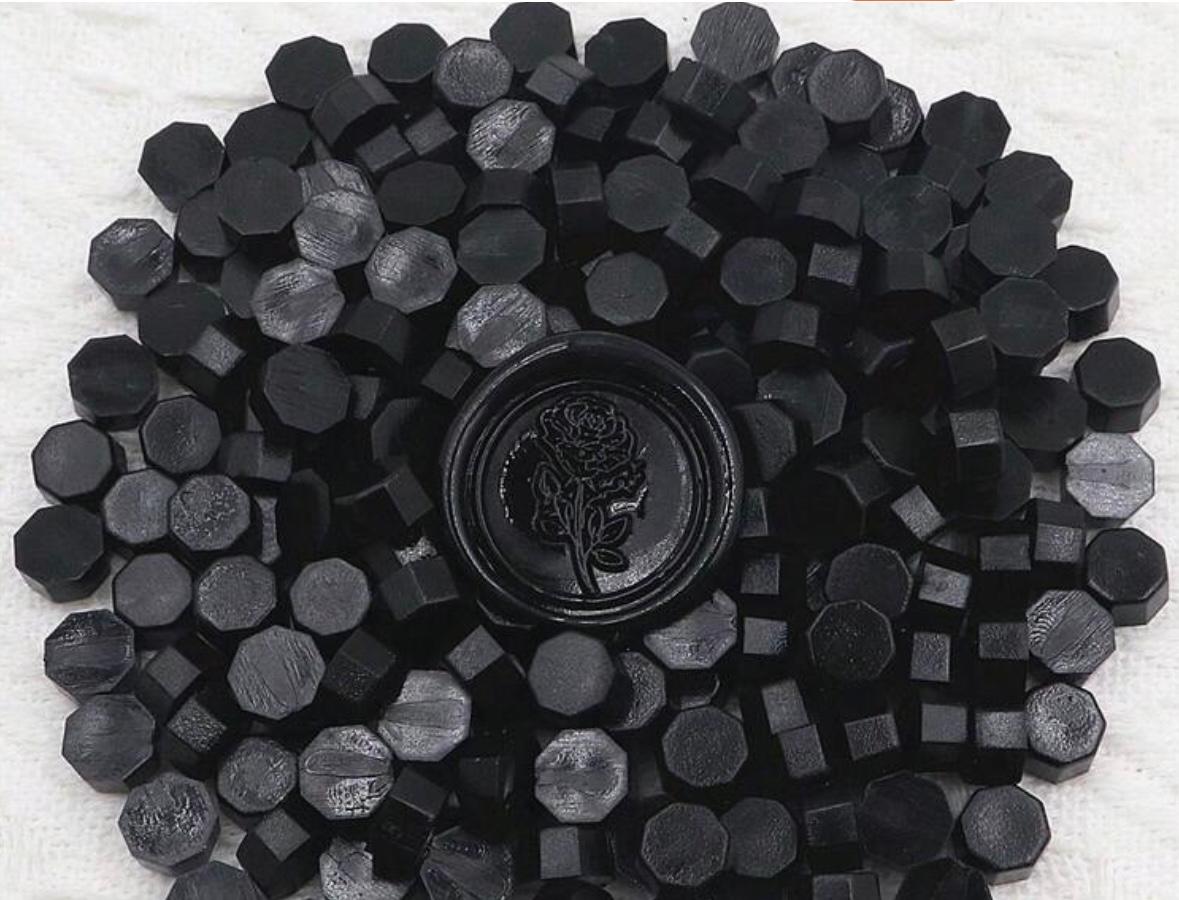 200 pcs خرزة شمع ختم مثمّنة | Wax Beads for Stamp Seal | ألوان متعددة