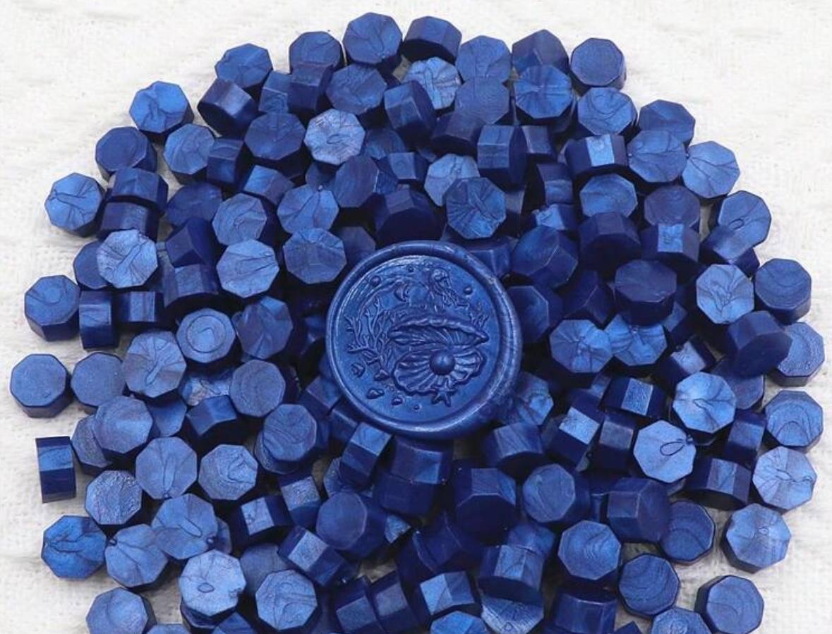 200 pcs خرزة شمع ختم مثمّنة | Wax Beads for Stamp Seal | ألوان متعددة