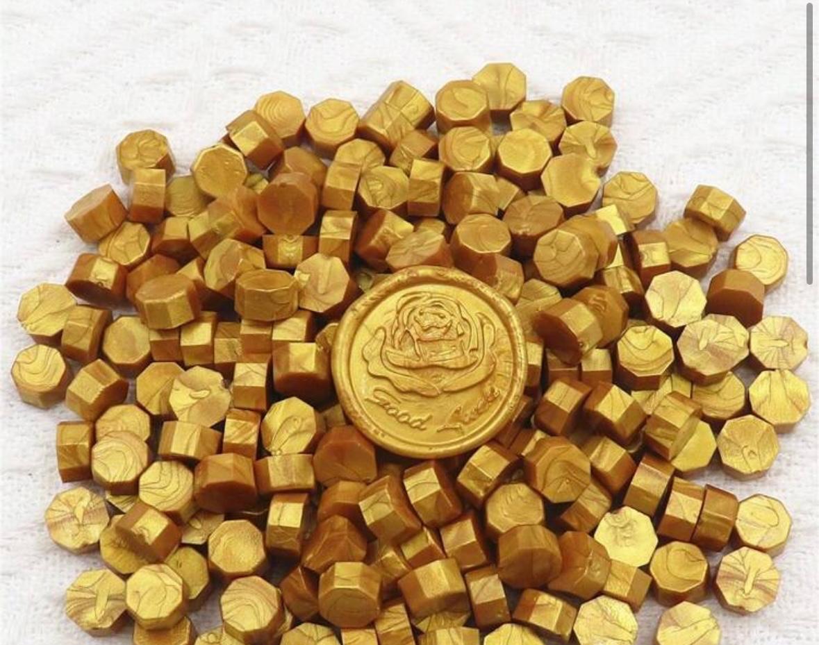 200 pcs خرزة شمع ختم مثمّنة | Wax Beads for Stamp Seal | ألوان متعددة