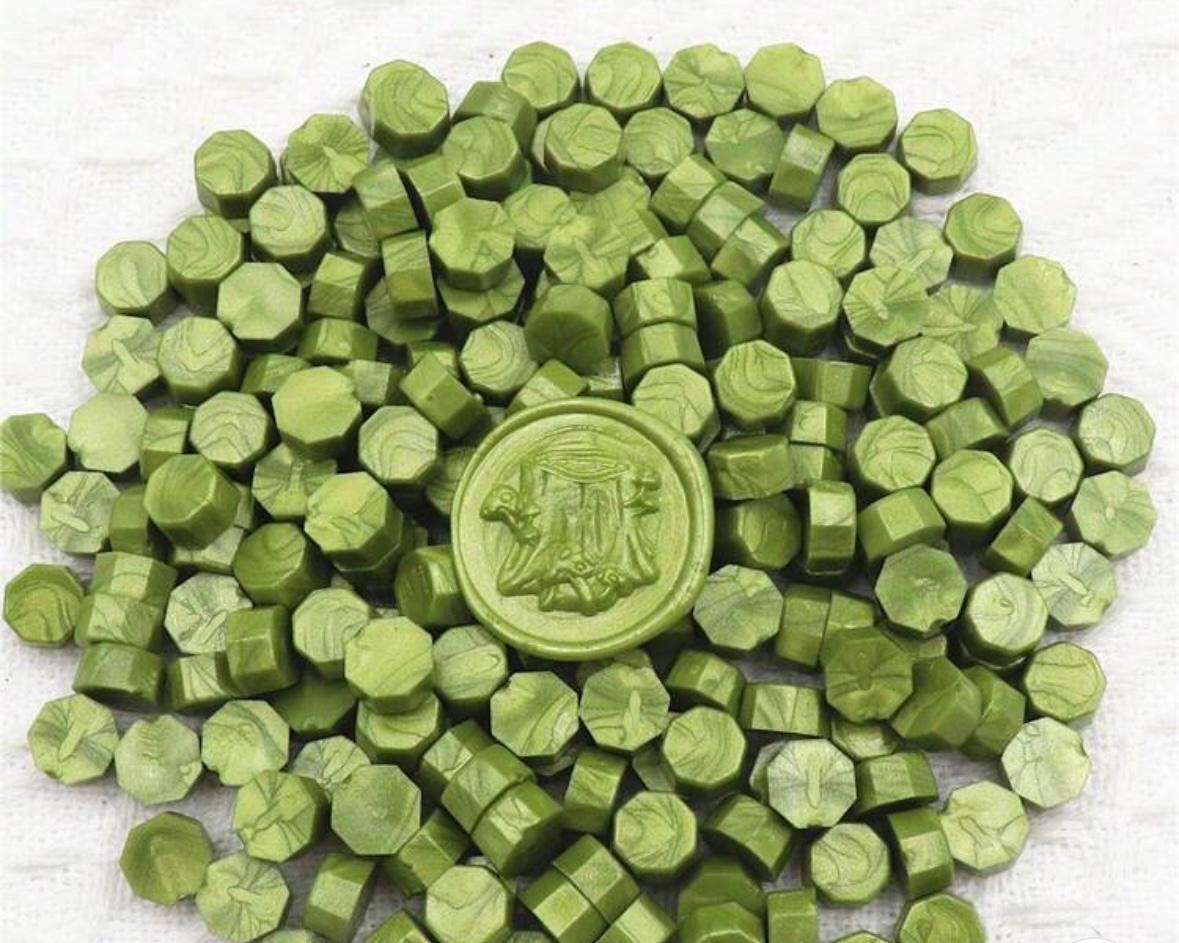 200 pcs خرزة شمع ختم مثمّنة | Wax Beads for Stamp Seal | ألوان متعددة