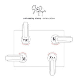 ختم معدني مخصص باسم أو شعار تصميم شخصي احترافي |   Custom Logo Embosser