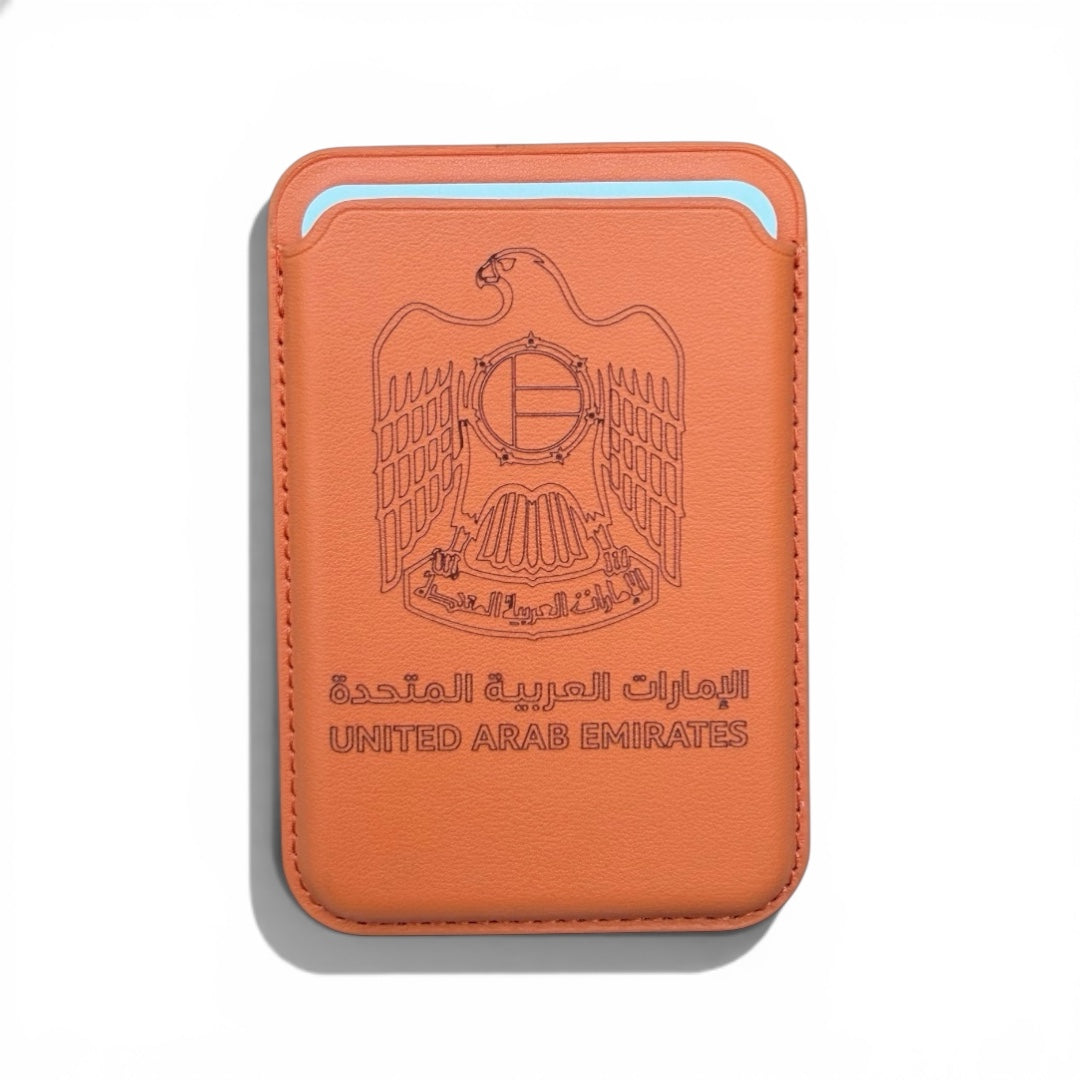 UAE Slim Wallet – Heritage Orange Edition
