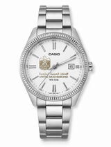 كاسيو إليغانت سلفر – مينا أبيض | تصميم الإمارات
Casio Elegant Silver – White Dial | UAE Design