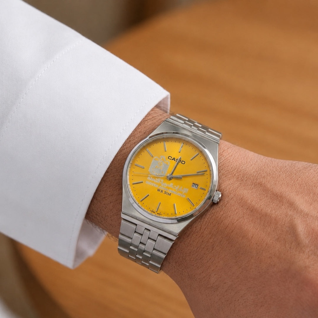 كاسيو صن فلاير – أصفر مشرق     Casio Sunflare – Bright Yellow Dial