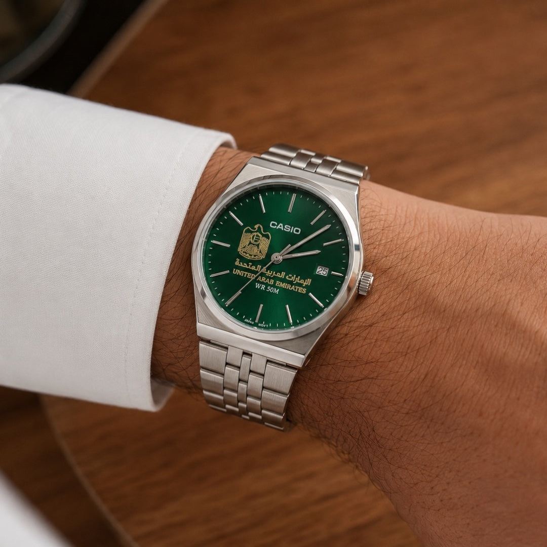كاسيو إميرالد – أخضر ملكي  Casio Emerald – Royal Green Dial