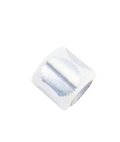 250pcs/Roll, Embossed,Silver