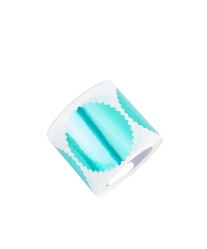 250pcs/Roll, Embossed Blank Green