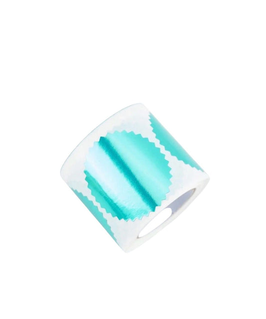 250pcs/Roll, Embossed Blank Green