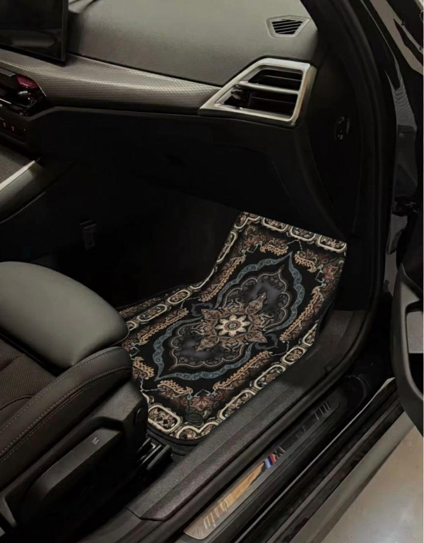 طقم  مفارش سيارة بتصميم بوهيمية أوروبية فاخرة |  4 قطع بتصميم أنيق يناسب جميع السيارات Bohemia  European