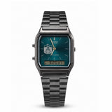 كاسيو كلاسيك Gunmetal – مينا Emerald Teal | تصميم شعار الإمارات
Casio Classic Gunmetal – Emerald Teal Dial | UAE Emblem Edition