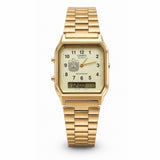 كاسيو كلاسيك ذهبي – مينا شامبين | تصميم شعار الإمارات
Casio Classic Gold – Champagne Dial | UAE Emblem Edition