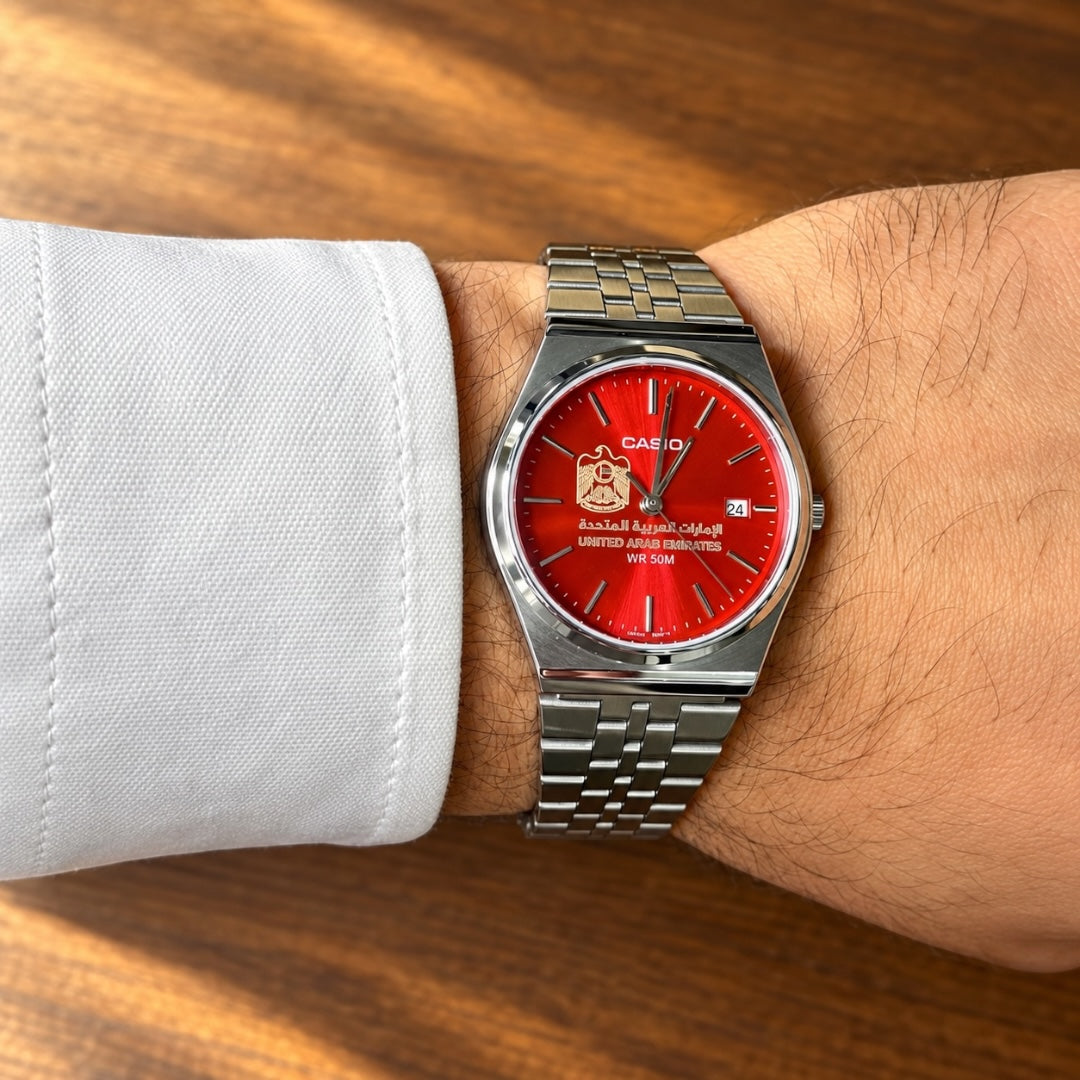 كاسيو رويال رِد – أحمر ملكي Casio Royal Red – Regal Red Dial