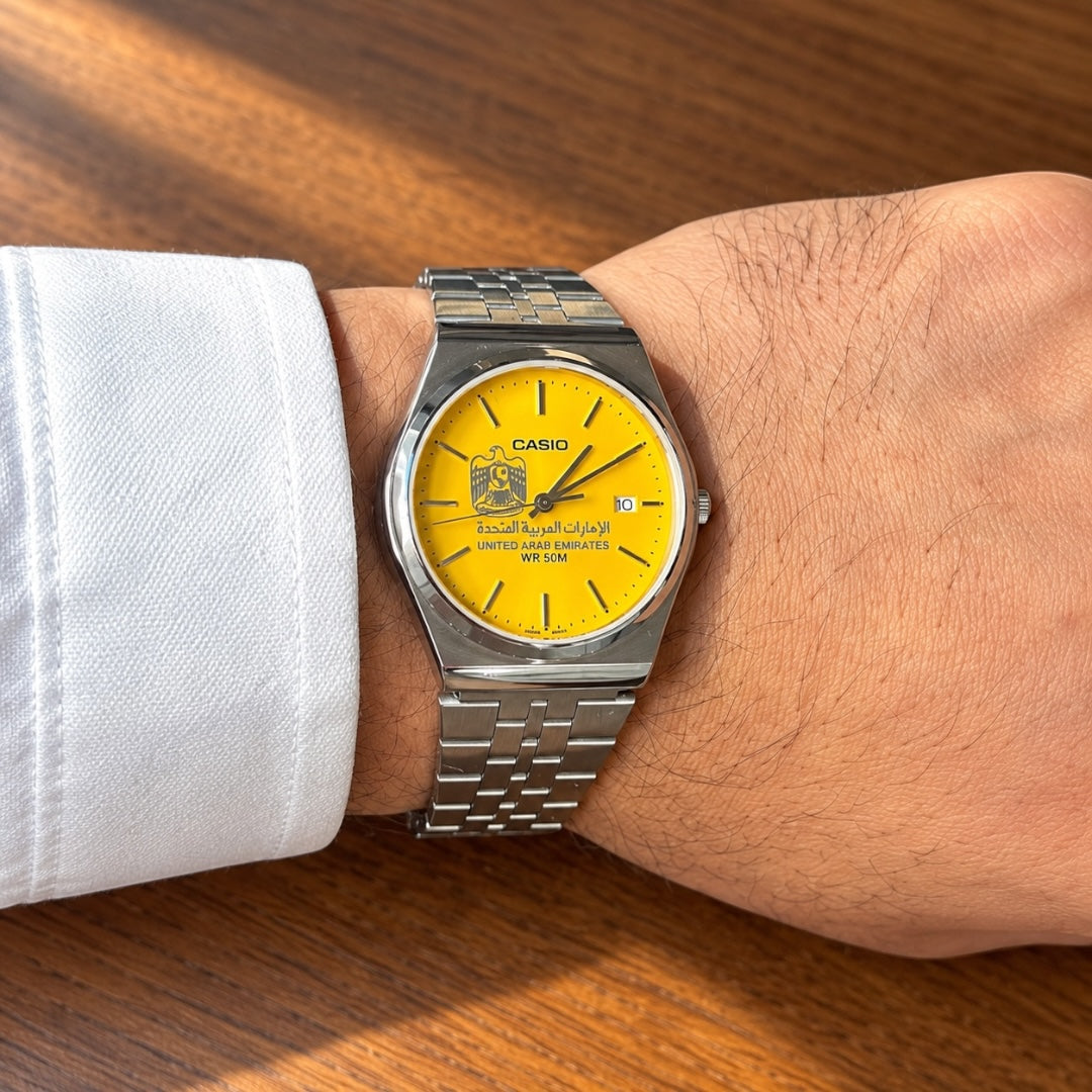 كاسيو صن فلاير – أصفر مشرق     Casio Sunflare – Bright Yellow Dial