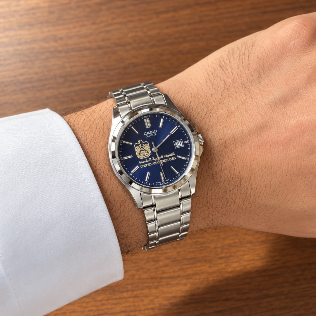 كاسيو أزور – تصميم الإمارات | أزرق Casio Azure – UAE Design  Blue Dial