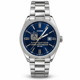 كاسيو رويال كلاسيك سلفر – مينا أزرق ملكي | تصميم الإمارات
Casio Royal Classic Silver – Royal Blue Dial | UAE Edition