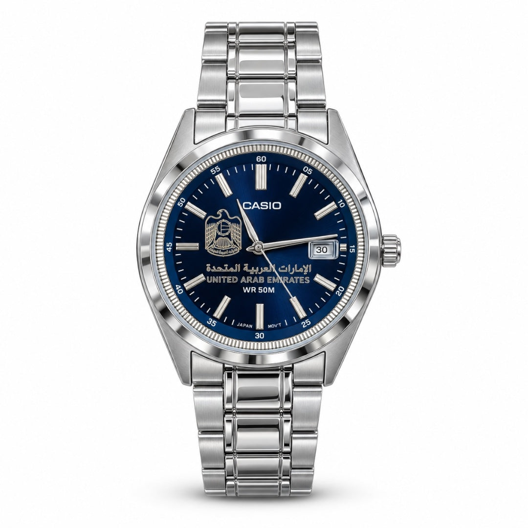 كاسيو أزور – تصميم الإمارات | أزرق بريستيج Casio Azure – UAE Design | Prestige Blue