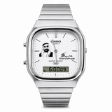 Casio Sheikh Zayed Square Silver – Private Collection | Ana-Digi   كاسيوالشيخ زايد سكوير فضي – مع توقيع  برايفت كوليكشن | أنالوغ ورقمي