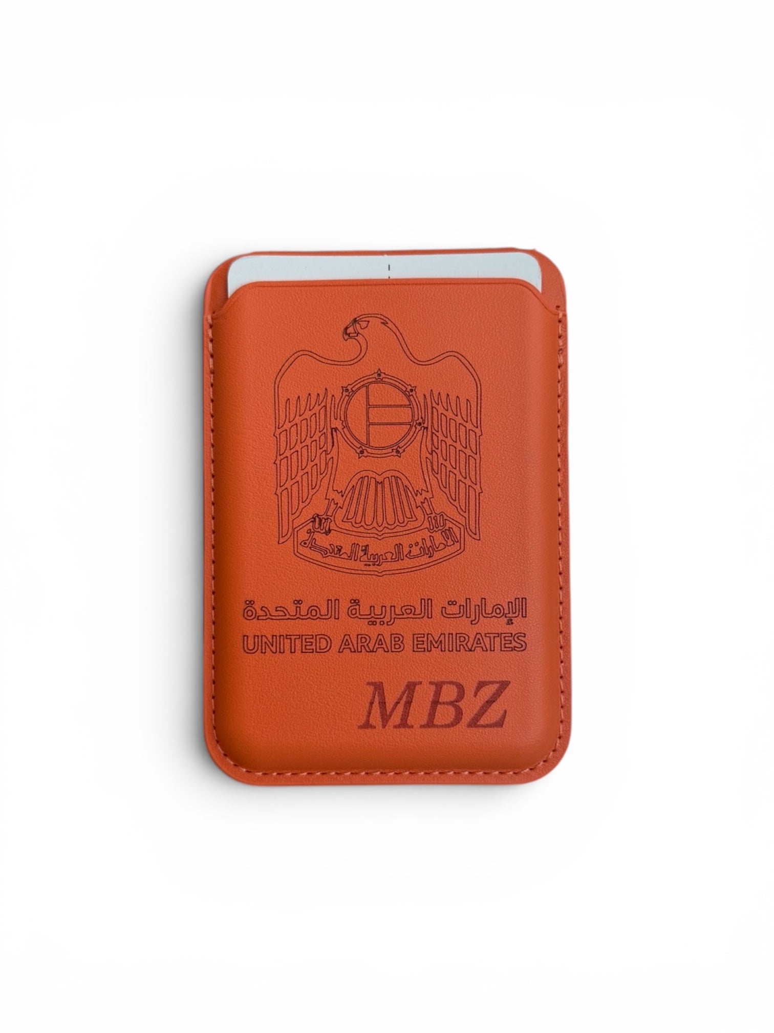 Stand Wallet Card – MBZ Burnt Orange Edition