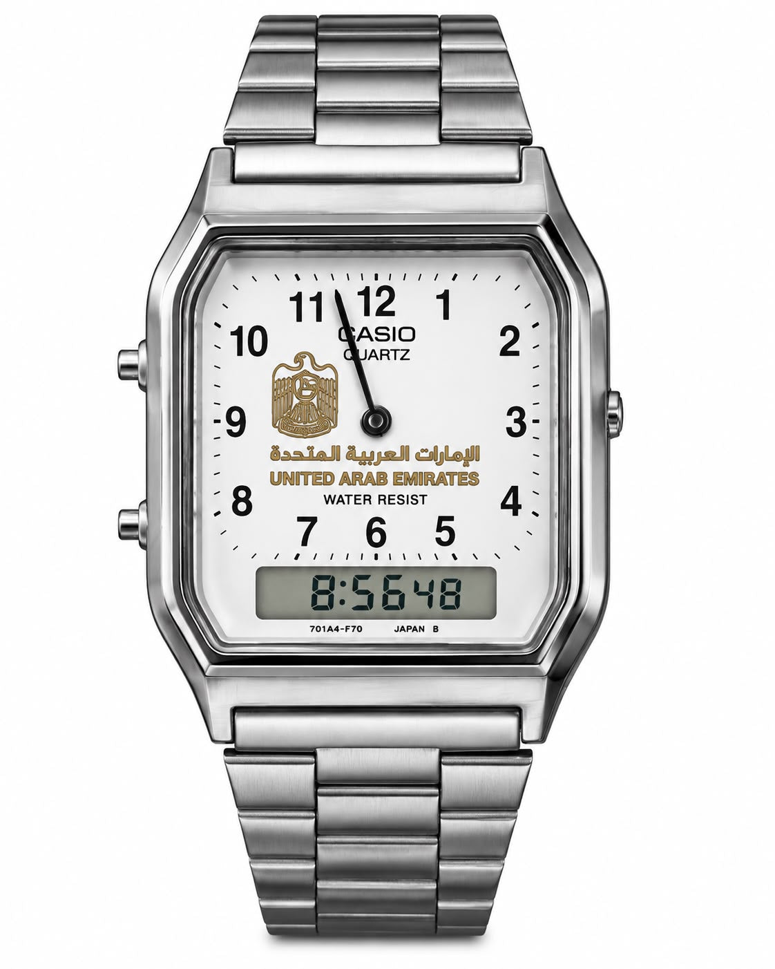 اسيو تايم كود – أبيض ريترو     Casio Timecode – Retro White Dial