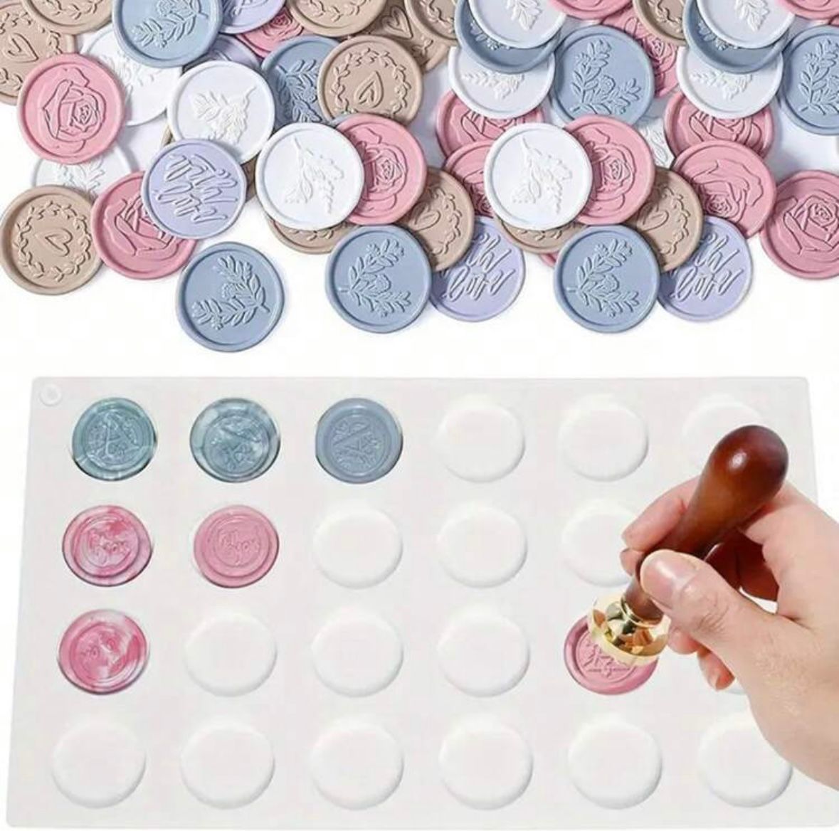 ختم شمع واحد – مناسب لرأس ختم شمع 2.5 سم  | Single Wax Seal Stick Holder – Fits 2.5cm