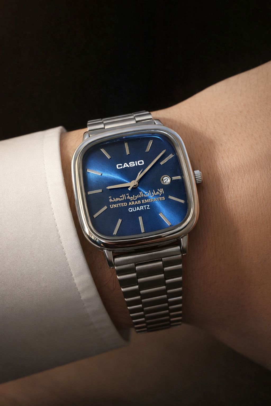 ساعة كاسيو سيلفر – إصدار  الإمارات العربية المتحدة | Casio Silver – UAE Edition