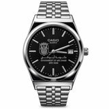 كاسيو سلفر – مينا أسود | إصدار أبوظبي
Casio Silver – Black Dial | Abu Dhabi Edition