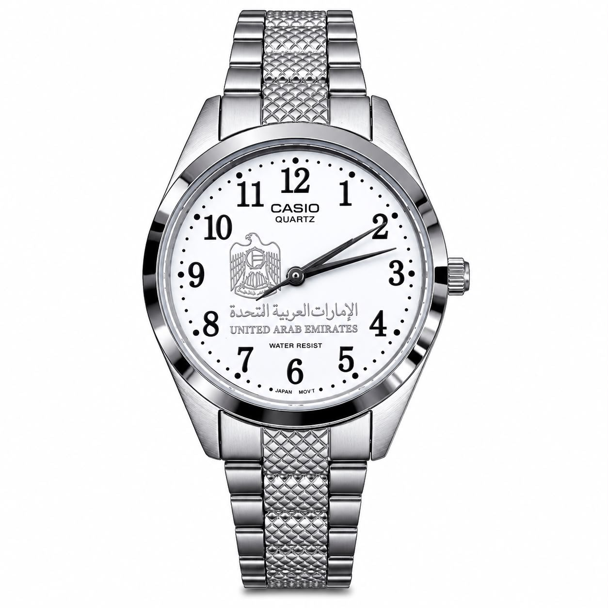 كاسيو نسائي سلفر – أبيض كلاسيك | UAE
Casio Women Silver – White Classic | UAE