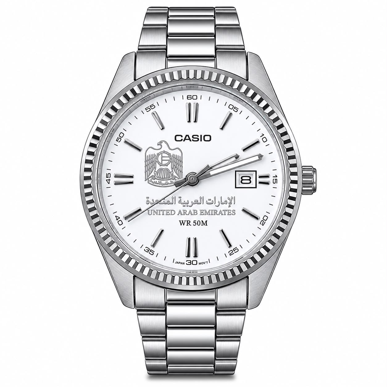 كاسيو نسائي سلفر – وايت كلاسيك | UAE
Casio Women Silver – White Classic | UAE