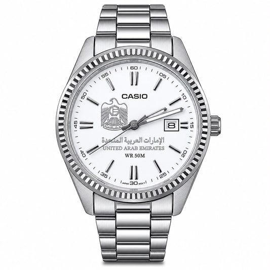 كاسيو نسائي سلفر – وايت كلاسيك | UAE
Casio Women Silver – White Classic | UAE