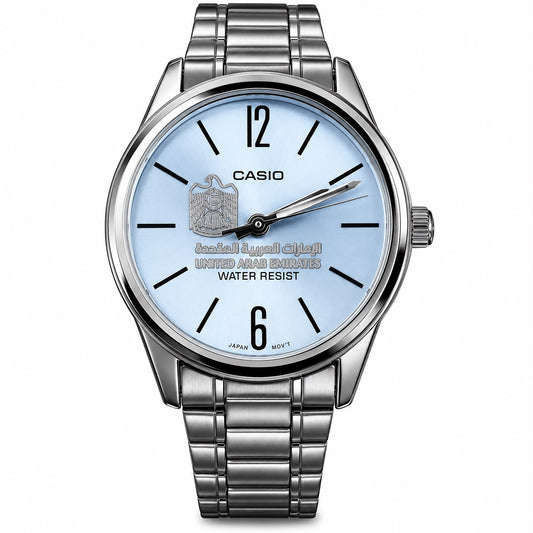 كاسيو نسائي سلفر – سماوي | UAE
Casio Women Silver – Light Blue | UAE