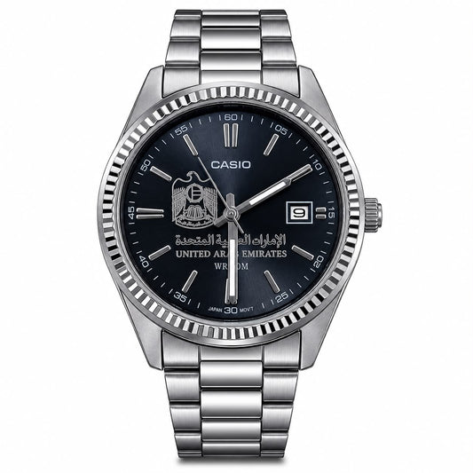 كاسيو نسائي سلفر – فحمي صن برسْت | UAE
Casio Women Silver – Charcoal Sunburst | UAE